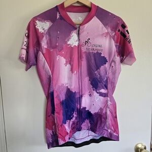 Baleaf Purple and Pink Cycling Jersey Women's S